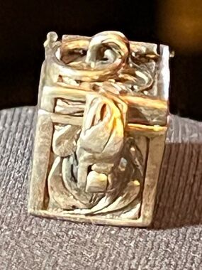 Sterling Silver Prayer Box Locket Pendant Charm